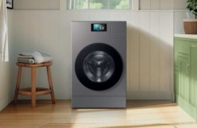 The Samsung AI Black Diamond heat Pump flagship for convenient washing and drying, efficiently rejuvenates your family's clothing